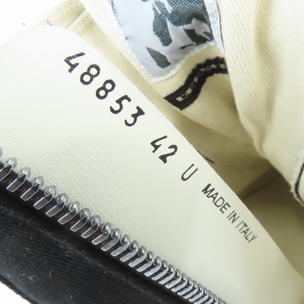 実際に弊社で買取させて頂いたRick Owens DRKSHDW/リックオウエンス ダークシャドウ ABSTRACT SNEAK BLK PEARL MILK MILK DU02C5840/42 の画像 6枚目