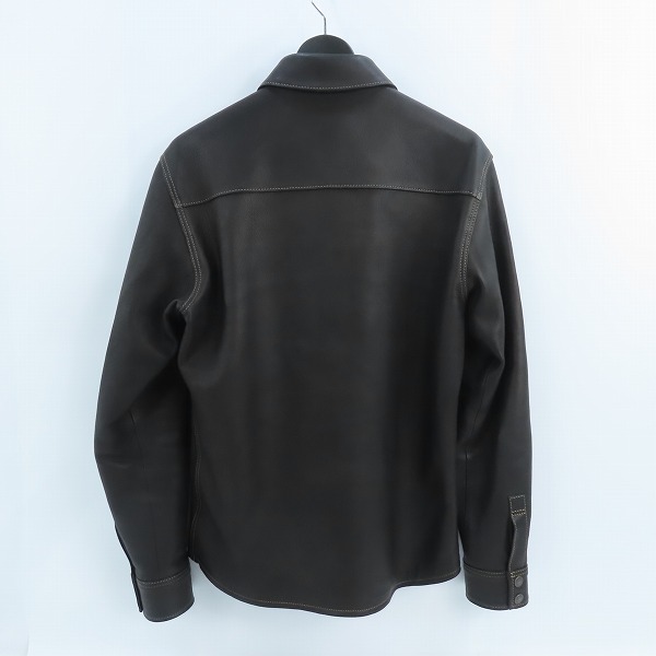 実際に弊社で買取させて頂いた THE FLAT HEAD/ザフラットヘッド DEERSKIN SHIRT ディアスキン レザー シャツ  FN-LS-DS001/40の画像 1枚目