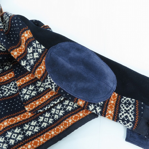 実際に弊社で買取させて頂いたJUNYA WATANABE MAN/ジュンヤワタナベマン スエード切り替え ダッフルコート AD2011 WH-C016/Sの画像 7枚目