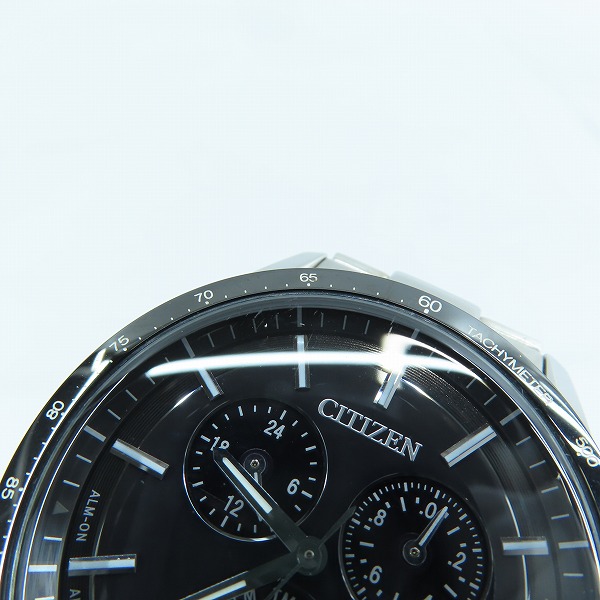 実際に弊社で買取させて頂いたCITIZEN/シチズン ECO DRIVE/エコドライブ クロノグラフ 腕時計 E820-S083460の画像 5枚目