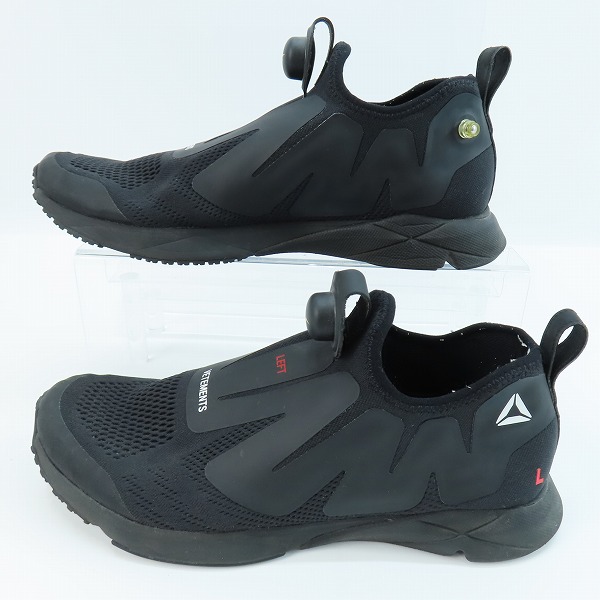 実際に弊社で買取させて頂いたVETEMENTS×Reebok/ヴェトモン×リーボック PUMP SUPREME VETE/ポンプ シュプリーム ブラック BS7051/29.5の画像 3枚目