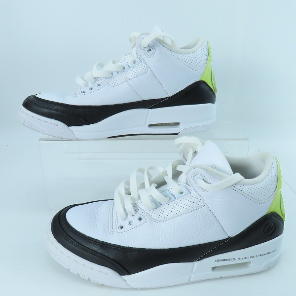 実際に弊社で買取させて頂いたFRAGMENT DESIGN×NIKE/フラグメントデザイン×ナイキ AIR JORDAN 3 エアジョーダン3 DA3595-100/27の画像 3枚目