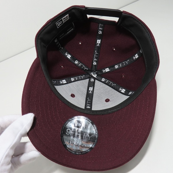 実際に弊社で買取させて頂いたF.C.R.B.×NEWERA/FCレアルブリストル×ニューエラ BRISTOL EMBLEM LOGO 6panel Cap キャップ ワインレッドの画像 4枚目