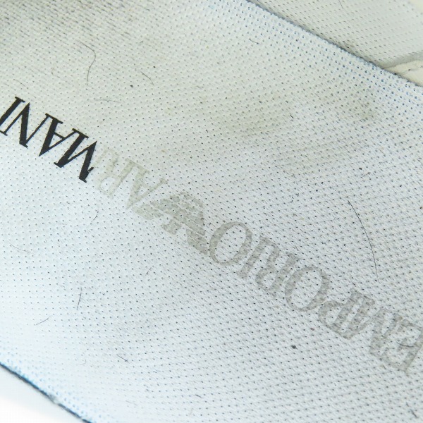 実際に弊社で買取させて頂いたEMPORIO ARMANI/エンポリオアルマーニ 22SS スニーカー X4X565 XN180 US11の画像 7枚目