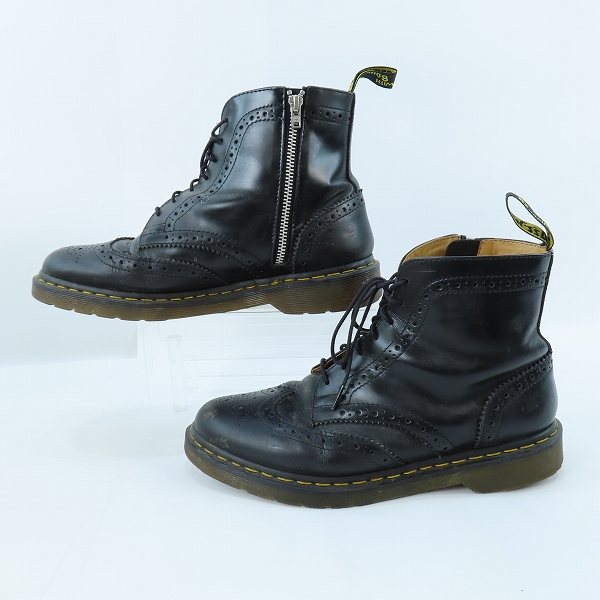 実際に弊社で買取させて頂いたDr.Martens/ドクターマーチン ウィングチップ レースアップブーツ 13716001/UK9の画像 3枚目