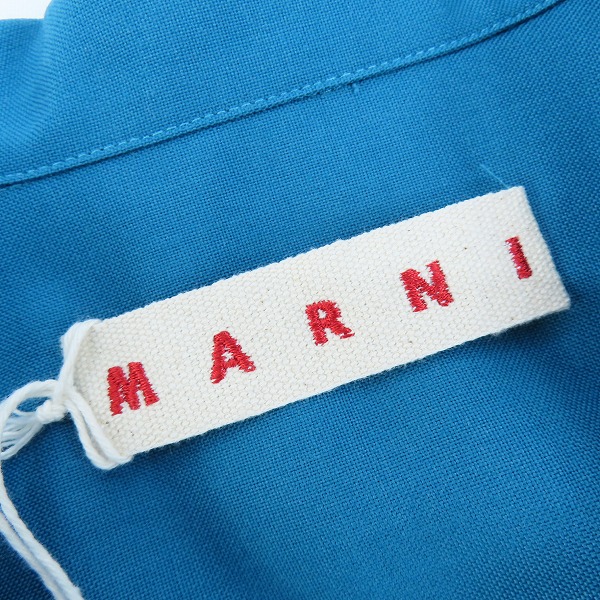 実際に弊社で買取させて頂いた【未使用】MARNI/マルニ 24SSボウリングシャツ CUMU0213A5/48の画像 2枚目