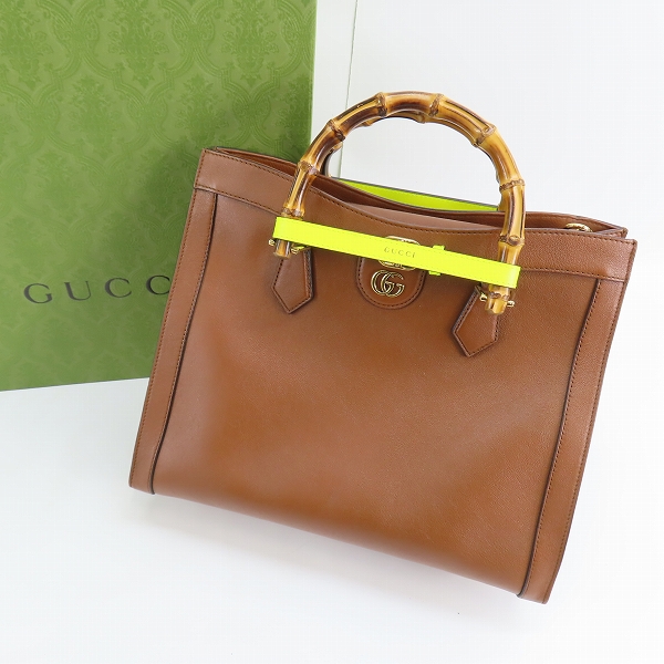 実際に弊社で買取させて頂いたGUCCI/グッチ ダイアナ バンブーハンドル ミディアム トートバッグ/ショルダーバッグ 655658