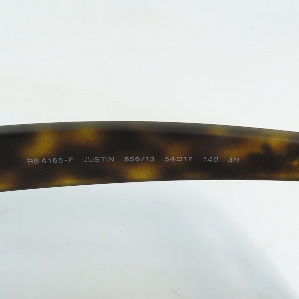 実際に弊社で買取させて頂いたRay-Ban/レイバン JUSTIN/ジャスティン デミ柄 アイウェア/サングラス RB4165-Fの画像 6枚目