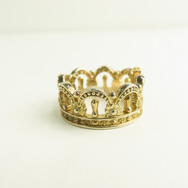 実際に弊社で買取させて頂いた【ギャラ付】Justin Davis/ジャスティンデイビス VERONA/ヴェローナ リングｗ/ダイヤ SRJ770/ゴールドフィニッシュ 16-17号の画像 3枚目