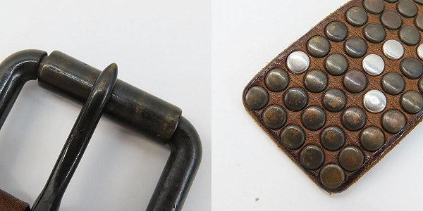 実際に弊社で買取させて頂いたHTC/エイチティーシー スタッズ ベルト 90/36の画像 7枚目