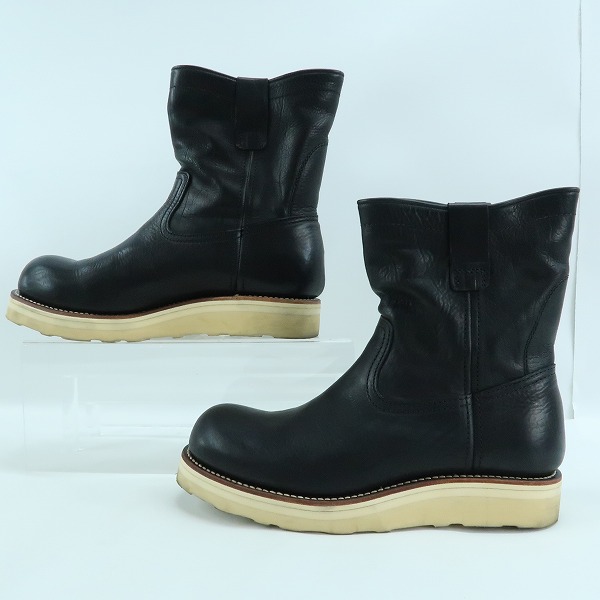 実際に弊社で買取させて頂いたKAZUYUKI KUMAGAI ATTACHMENT/カズユキクマガイ アタッチメント レザー ブーツ ブラック AA12-405/41の画像 3枚目