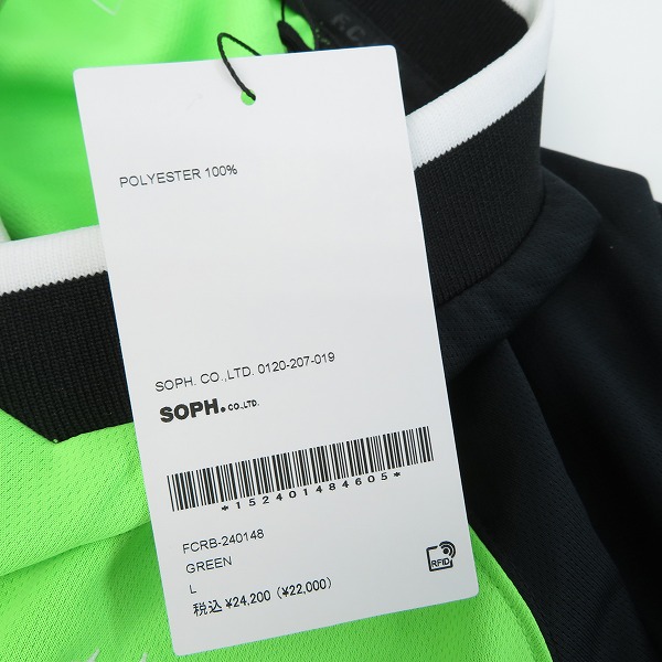 実際に弊社で買取させて頂いた【未使用】F.C.Real Bristol×paperboy/エフシーレアルブリストル×ペーパーボーイ ゲーム シャツ FCRB-240148/Lの画像 5枚目