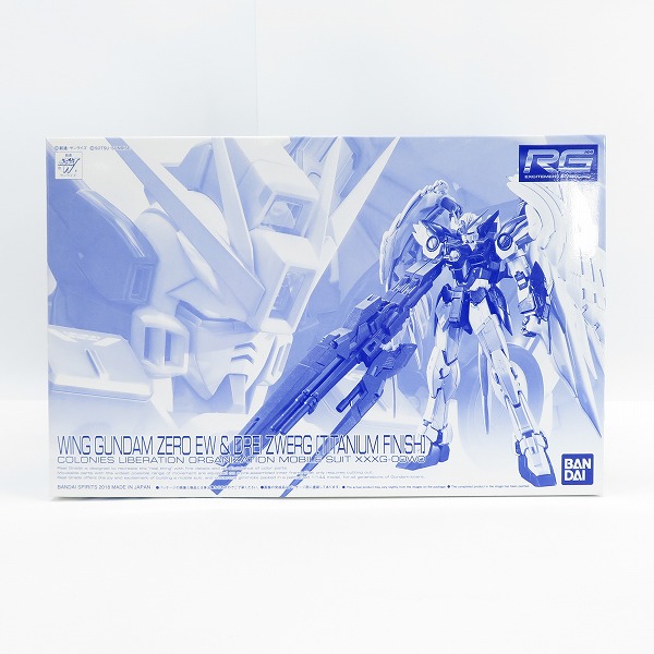 実際に弊社で買取させて頂いた【未組立】BANDAI/バンダイ RG 1/144 ウイングガンダム ゼロ EW & ドライツバーク チタニウムフィニッシュ ガンプラ/プレバン