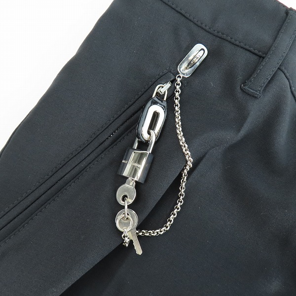 実際に弊社で買取させて頂いたDOLCE&GABBANA/ドルチェ&ガッバーナ チェーン/カデナ/鍵付き スラックス パンツ F3FWET FUBAJ/40の画像 7枚目