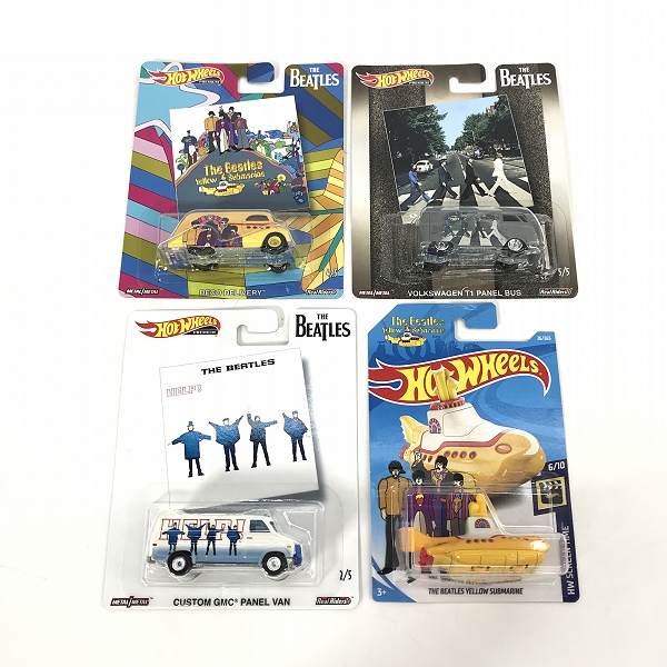 実際に弊社で買取させて頂いた【未開封】Hot Wheels/ホットウィール THE BEATLE/ビートルズ VOLKSWAGEN T1 PANEL BUS/ECO DELIVERY 他 4点セット