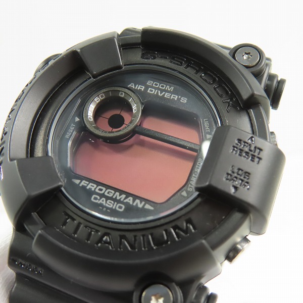 実際に弊社で買取させて頂いたG-SHOCK/Gショック FROGMAN/フロッグマン リアルブラック スクリューバック DW-8200BK-1JF【動作未確認】の画像 4枚目