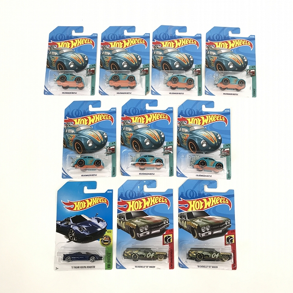 実際に弊社で買取させて頂いた【おまとめ/未開封】Hot Wheels/ホットウィール TOONED VOLKSWAGEN BEETLE/’70 CHEVELLE SS WAGON 他