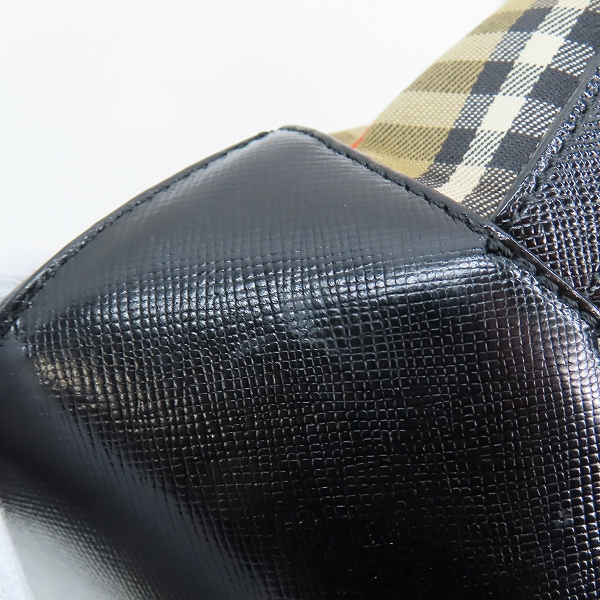 実際に弊社で買取させて頂いたBURBERRY/バーバリー ヘイマーケットチェック ハンドバッグの画像 6枚目