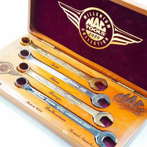 実際に弊社で買取させて頂いたMac Tools/マックツールズ Limited Edition MILLENIUM MAC TOOLS 2000 COLLECTION コンビネーションレンチ セット
