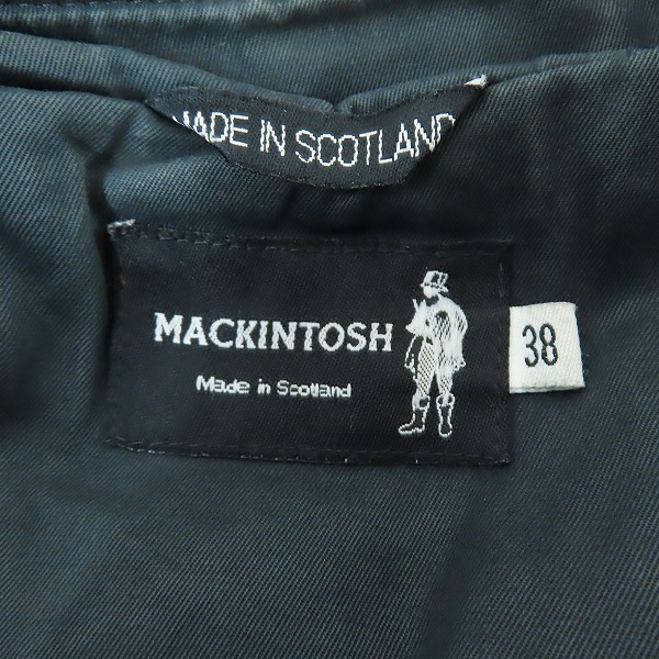 実際に弊社で買取させて頂いたMACKINTOSH/マッキントッシュ ウール コート ブラック 38の画像 3枚目