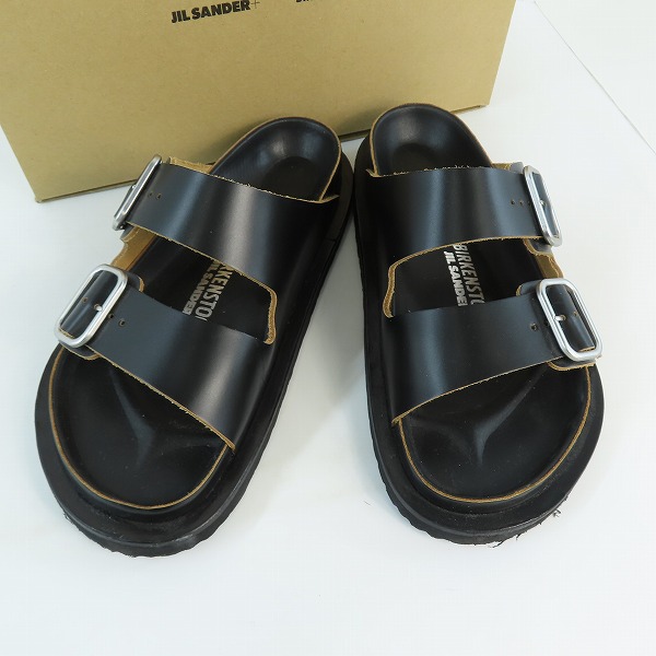 実際に弊社で買取させて頂いたJIL SANDER+×Birken stock/ジルサンダー プラス×ビルケンシュトック レザーサンダル/JPYT860003/42