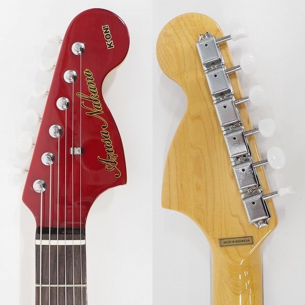 実際に弊社で買取させて頂いた★K-ON！/けいおん オリジナルブランド中野梓モデル azusa model ムスタングType エレキギター ギグケース付の画像 3枚目