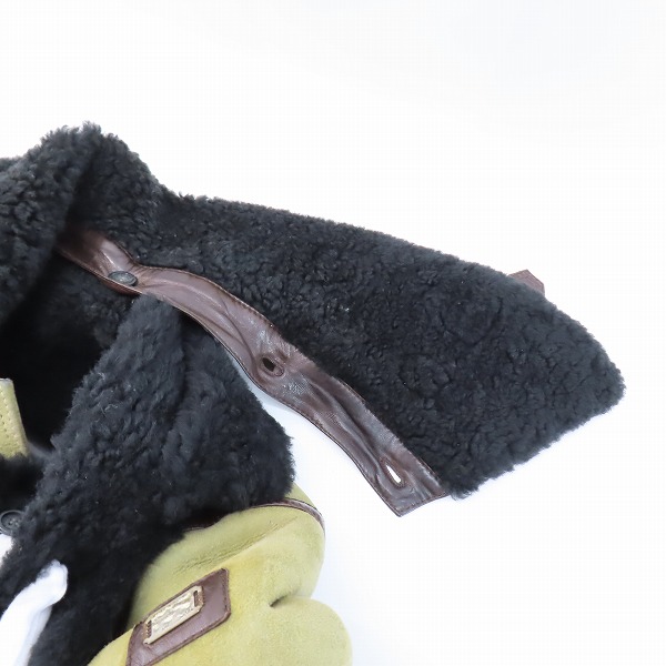 実際に弊社で買取させて頂いたDIESEL/ディーゼル 裏ボア ラムレザー/羊革 ムートンジャケット/Sの画像 5枚目