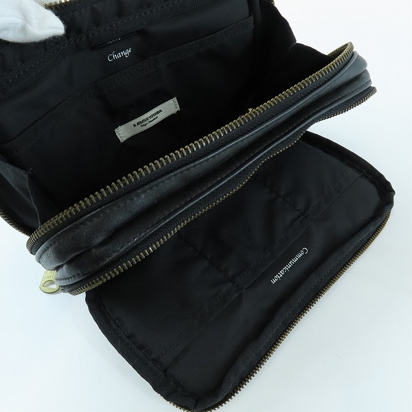 実際に弊社で買取させて頂いたBEAMS×PORTER/ビームス×ポーター 日本後輩協会 カラテカ入江 マルチポーチの画像 3枚目