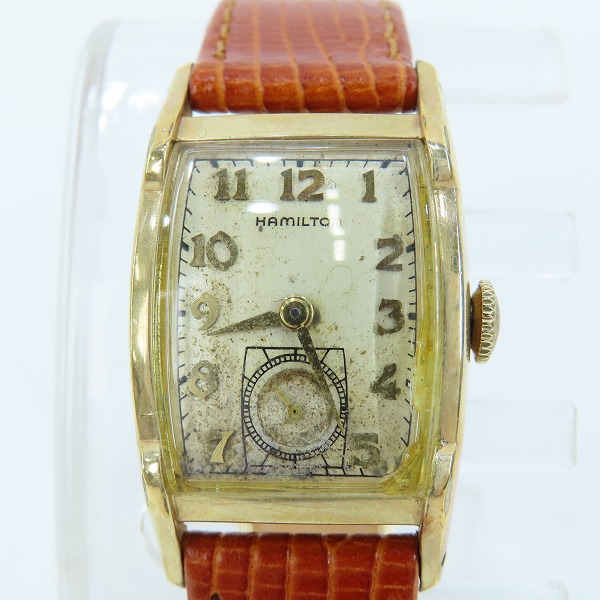 実際に弊社で買取させて頂いたHAMILTON/ハミルトン 10K スクエア型 手巻き/腕時計/ウォッチ