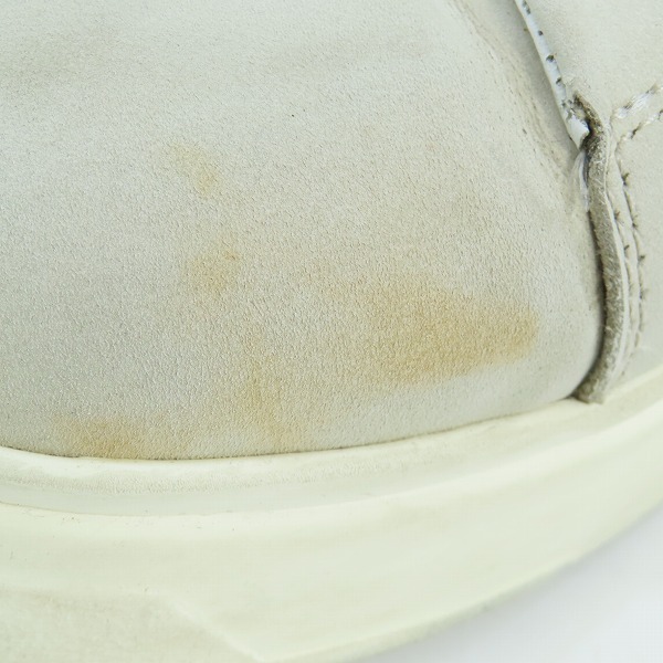 実際に弊社で買取させて頂いたEMPORIO ARMANI/エンポリオアルマーニ レザースニーカー ライトグレー系 X4X264 XF570 US11の画像 7枚目