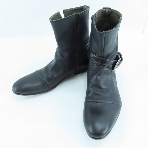 実際に弊社で買取させて頂いたalfredoBANNISTER/アルフレッドバニスター サイドジップ ストラップ ショートブーツ 5281005045/40