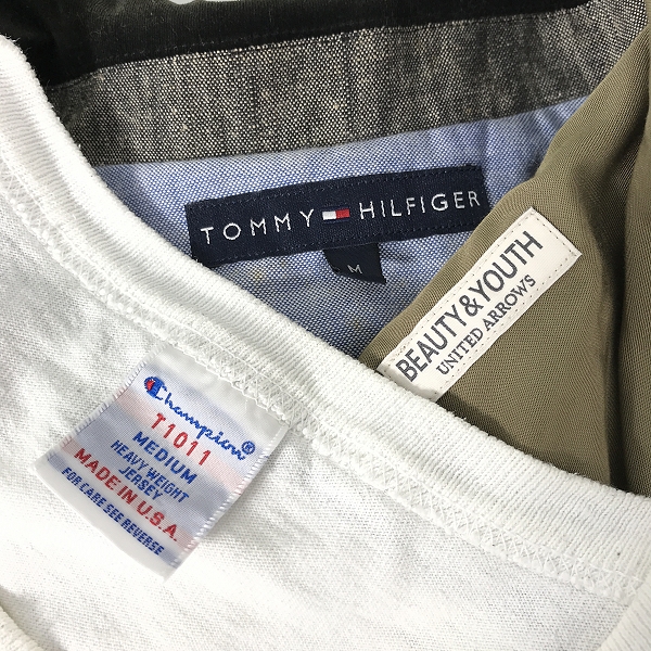 実際に弊社で買取させて頂いた【おまとめ】トミーヒルフィガー/ビューティー＆ユース/チャンピオン 等 シャツ/Tシャツ/ジャケット 他の画像 1枚目