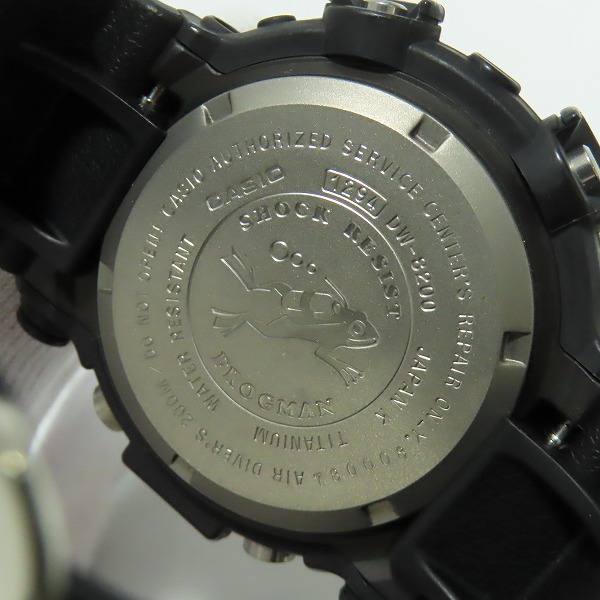 実際に弊社で買取させて頂いたG-SHOCK/Gショック FROGMAN/フロッグマン DW-8200Z-1T【動作未確認】の画像 3枚目