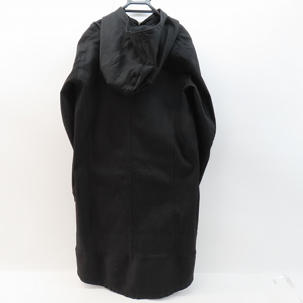 実際に弊社で買取させて頂いたJULIUS/ユリウス【21SS】フーデット デニム ロングコート 737COM5-BK/2の画像 1枚目