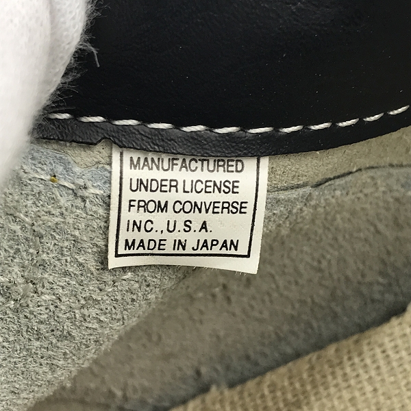 実際に弊社で買取させて頂いたCONVERSE/コンバース 90s/90年代 ワンスター ベルクロ MADE IN JAPAN/日本製 V-3 マスタード/8の画像 6枚目