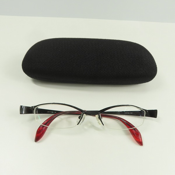 実際に弊社で買取させて頂いたJAPONISM/ジャポニスム 度入り眼鏡/ メガネフレーム ハーフリム JN-430の画像 8枚目