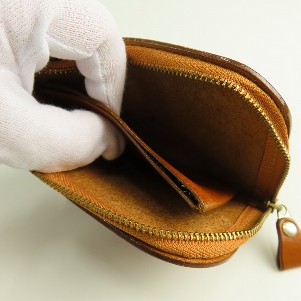 実際に弊社で買取させて頂いた土屋鞄製造所/ツチヤカバン L字ファスナー レザー ウォレット/コインケース/小銭入れの画像 3枚目