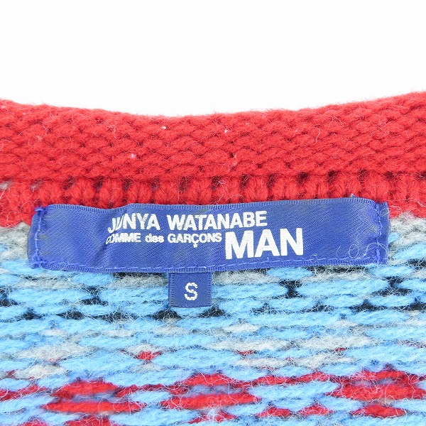 実際に弊社で買取させて頂いたJUNYA WATANABE MAN/ジュンヤワタナベマン ニットセーター AD2005 WP-N031/Sの画像 2枚目