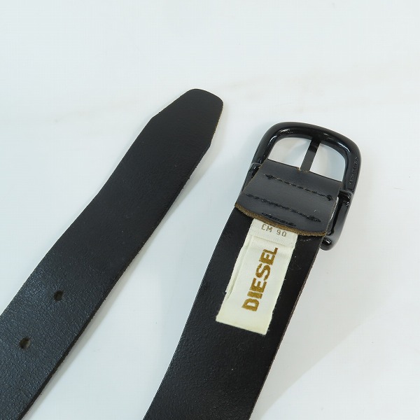 実際に弊社で買取させて頂いたDIESEL/ディーゼル レザーベルト 90/36の画像 2枚目