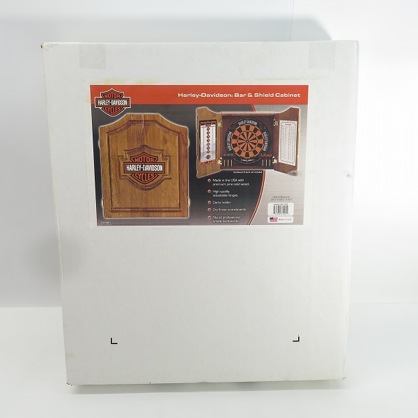実際に弊社で買取させて頂いた【未開封】 HARLEYDAVIDSON/ハーレーダビッドソン バー&シールドロゴ ダーツボードキャビネット