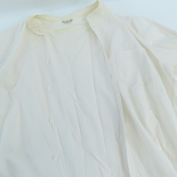 実際に弊社で買取させて頂いたARTS&SCIENCE/アーツ＆サイエンス ノーカラー 長袖シャツ/3の画像 5枚目