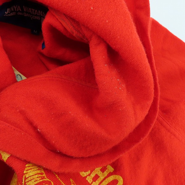 実際に弊社で買取させて頂いたJUNYA WATANABE MAN/ジュンヤワタナベマン プルオーバーパーカー AD2002 WG-B003/Mの画像 5枚目