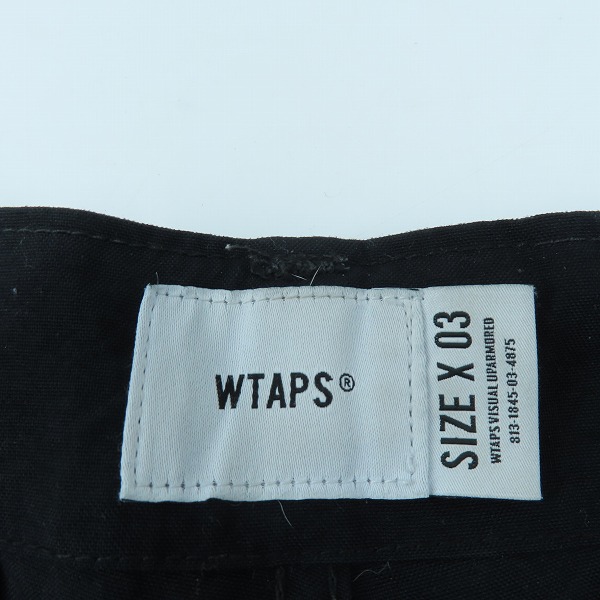 実際に弊社で買取させて頂いた【難あり】WTAPS ダブルタップス CARGO TROUSERS/カーゴ トラウザー パンツ ブラック 182WVDT-PTM03/03の画像 2枚目