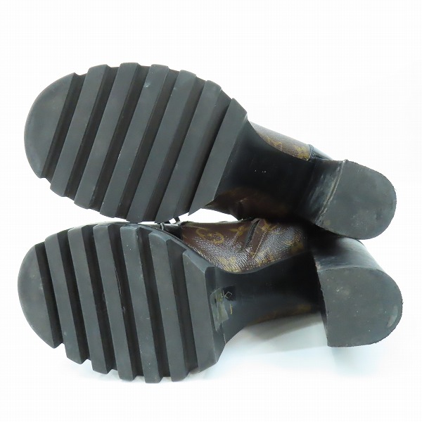 実際に弊社で買取させて頂いたLOUIS VUITTON/ルイヴィトン モノグラム スタートレイルライン ブーツ 38.5の画像 2枚目