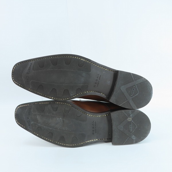 実際に弊社で買取させて頂いたREGAL/リーガル ビークトウスワールモンク レザーシューズ 04AR/26.0の画像 2枚目