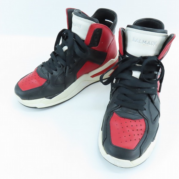 実際に弊社で買取させて頂いたBalmain/バルマン B-Ball High Sneakers/ハイカットソニーカー 40