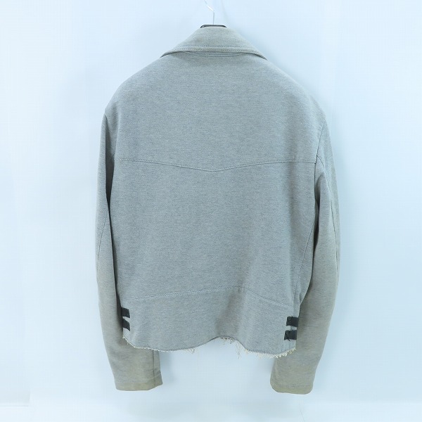 実際に弊社で買取させて頂いたCOMME des GARCONS JUNYA WATANABE MAN×Lewis Leathers/コムデギャルソン×ルイスレザー スウェットライダースジャケット/Lの画像 1枚目