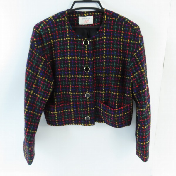 実際に弊社で買取させて頂いたGIVENCHY life/ジバンシーライフ ウールノーカラージャケット/9号