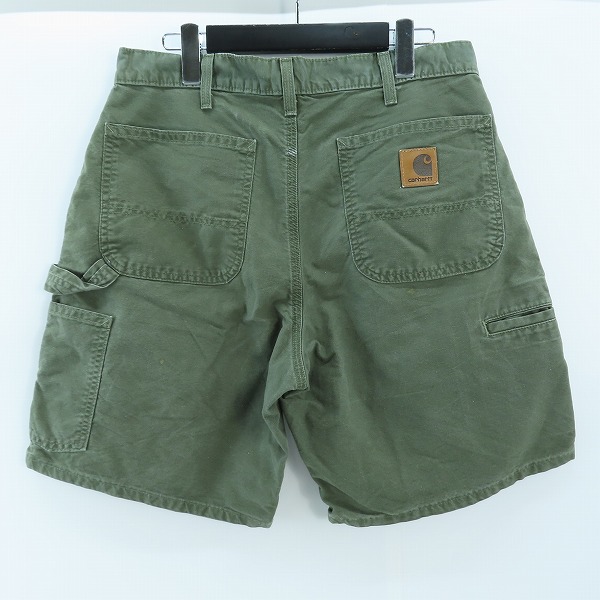 実際に弊社で買取させて頂いたCarhartt/カーハート 00s ペインターショーツ レザーパッチ メキシコ製/32の画像 1枚目