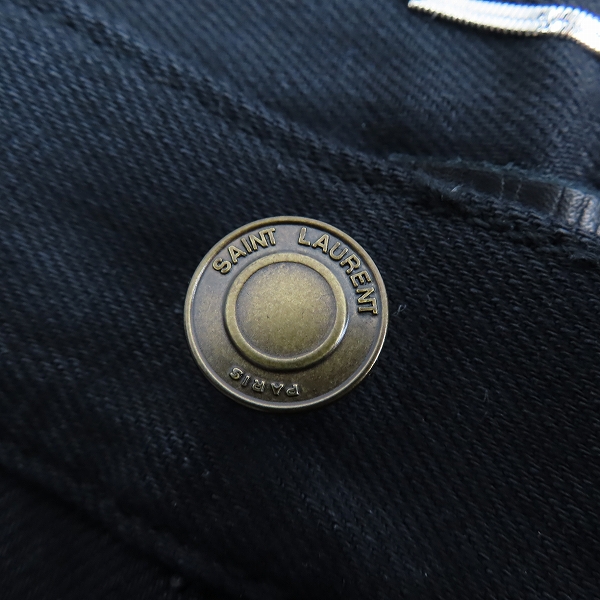 実際に弊社で買取させて頂いた【JPタグ】 SAINT LAURENT PARIS/サンローラン パリ 18AW ストレッチブーツカットデニムパンツ 530365 YF869/30の画像 8枚目